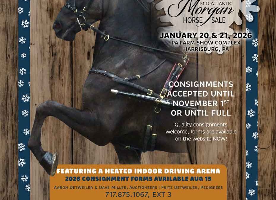 Consignment Forms for our 2026 sale are now available!